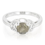 Anillo en plata con Espectrolita