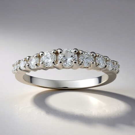 Anello in argento con Topazio Bianco