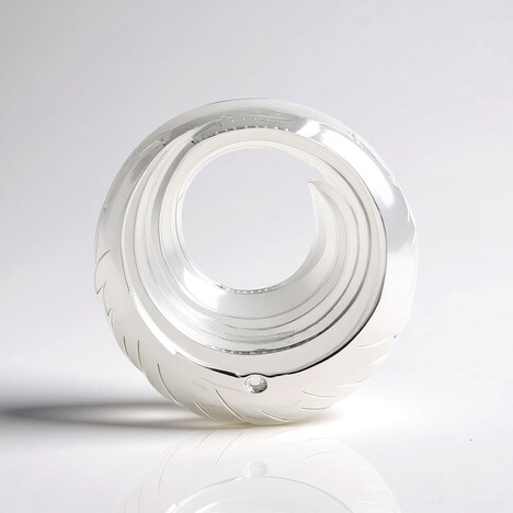 Ciondolo in argento con Topazio Bianco (MONOSONO COLLECTION)