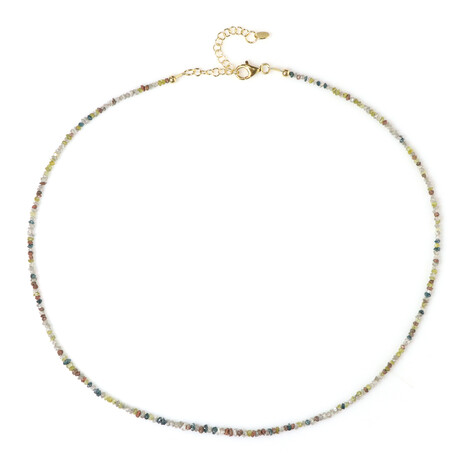 Collana in argento con Diamante Fancy