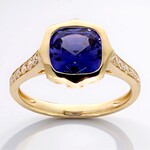 Bague en or et Tanzanite AAA (CIRARI)