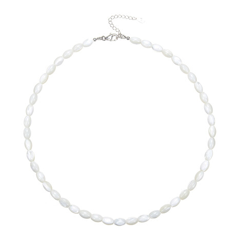 Mother of Pearl Silver Necklace