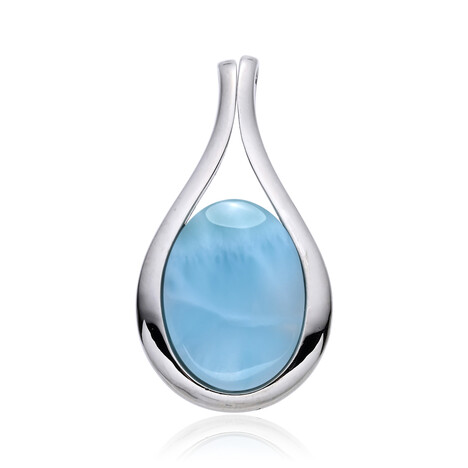 Larimar Silver Pendant