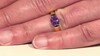 Anillo en plata con Amatista de Marruecos