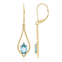9K Ratanakiri Zircon Gold Earrings