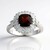 Anello in argento con Granato