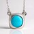 Collana in argento con Turchese Kingman (Anne Bever)