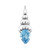Colgante en plata con Topacio azul suizo (Remy Rotenier)