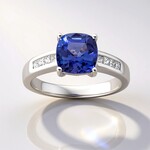 Anillo en oro con Tanzanita AAA (CIRARI)