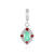 Russian Emerald Silver Pendant
