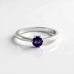 Anello in argento con Ametista