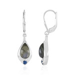 Pendientes en plata con Labradorita azul de Maniry (KM by Juwelo)