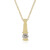 Zilveren halsketting met een I2 Bruine Diamant