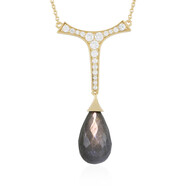 Goldener Maniry-Labradorit-Silbercollier (KM by Juwelo)