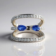 Zilveren ring met Nepal Kyanieten