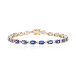 14K AAA Tanzanite Gold Bracelet (CIRARI)