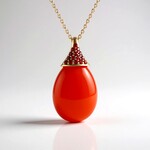 Collana in argento con Corniola (KM by Juwelo)
