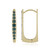 Blauer VS1 Diamant-Goldohrringe