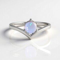 Australischer Opal-Silberring