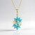 Pendentif en argent et Turquoise Sleeping Beauty