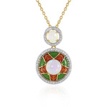 Collier en argent et Opale Welo (Adela Silber)