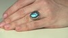 Anillo en plata con Labradorita