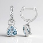 Orecchini in argento con Topazio Blu Cielo