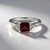 Anello in argento con Granato d’India