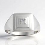 Anello in argento con Diamante I1 (G) (Annette)
