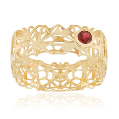 Edelroter Spinell-Goldring (Ornaments by de Melo)