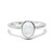 Anello in argento con Opale di Welo