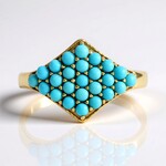 Anello in argento con Turchese Sleeping Beauty (Faszination Türkis)