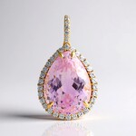 Ciondolo in argento con Kunzite