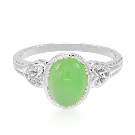 Kaiserlicher Chrysopras-Silberring