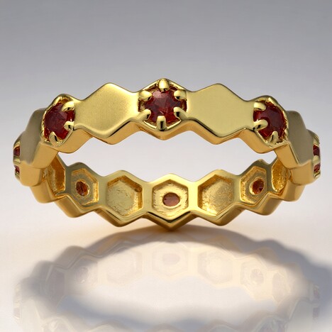 Anello in argento con Rubino Tanzania