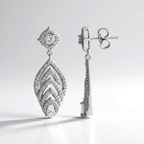Orecchini in argento con Zircone