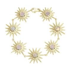 Edelstein-Silberarmband