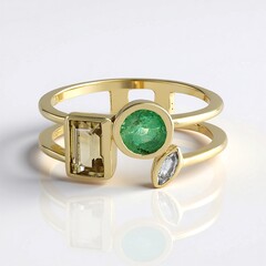 Anello in oro con Zircone Giallo (Adela Gold)