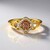 Anello in argento con Zaffiro Ceylon Rosa (non riscaldato)