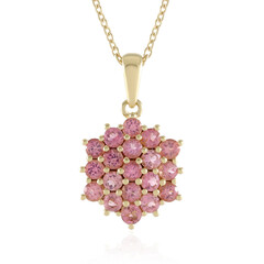 Brazilian Pink Tourmaline Silver Necklace