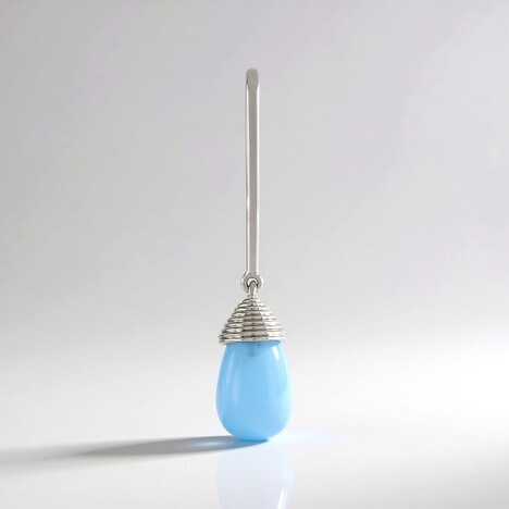 Ciondolo in argento con Onice Blu (MONOSONO COLLECTION)