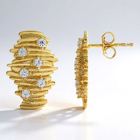 Orecchini in argento con Zircone (MONOSONO COLLECTION)