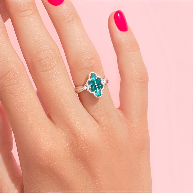 Anillo en plata con Grandidierita