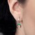 Edelstein-Silberohrringe