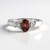 Bague en argent et Zircon champagne