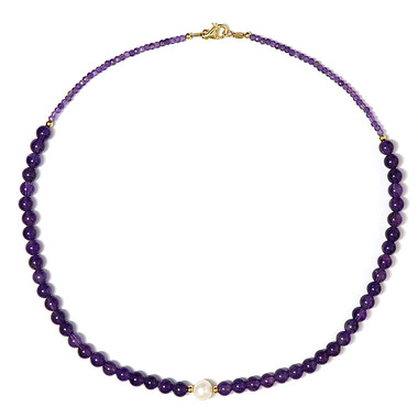 Collana in argento con Perla d'Acqua Dolce Bianca
