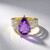 Anello in argento con Ametista Rose de France