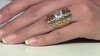 Zilveren ring met een witte topaas