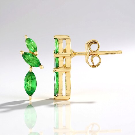 Orecchini in argento con Lemshuku Tsavorite
