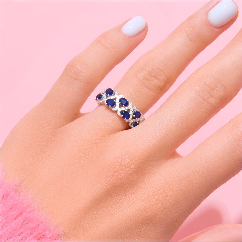 14K Ceylon Blue Sapphire Gold Ring (CIRARI)